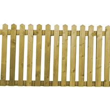 POINTED PALE PICKET FENCE PANEL PRESSURE TREATED GREEN