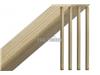 SQUARE SPINDLES REDWOOD 41 MM X 41 MM X 1000 MM