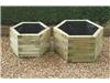 HEXAGONAL PLANTER 39CM X 65CM X 65CM LARGE
