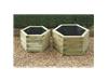 HEXAGONAL PLANTER 34CM X 54CM X 54CM MEDIUM