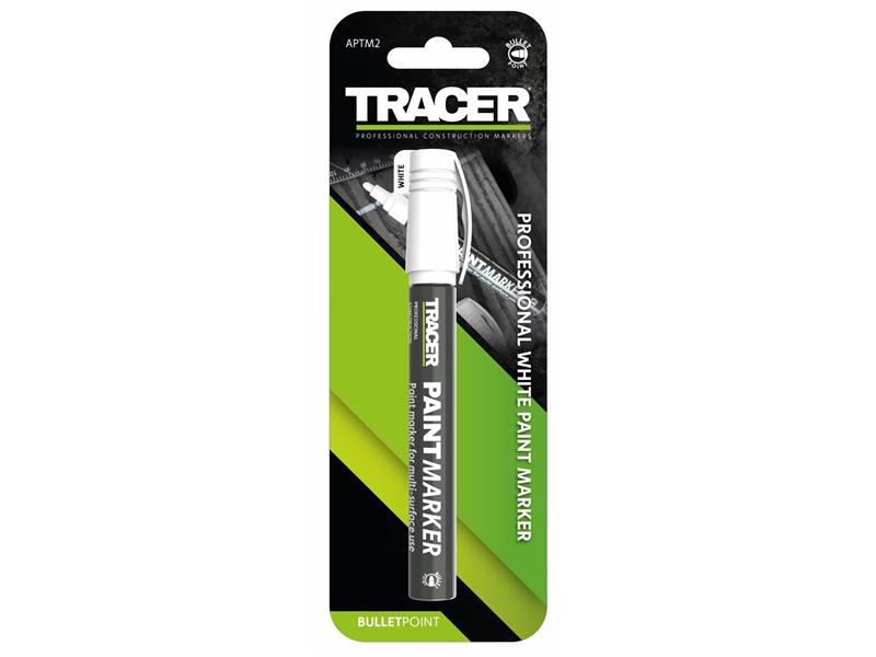 TRACER PROFESSIONAL WHITE PAINT MARKER 
