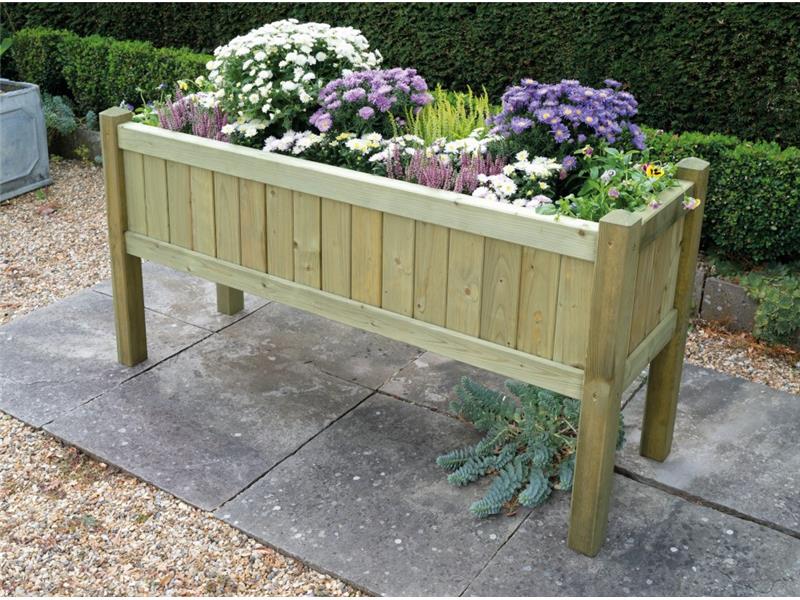 RAISED RECTANGULAR PLANTER