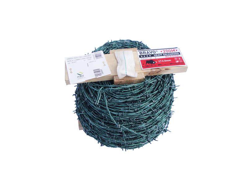 MRT HIGH TENSILE BARBED WIRE GREEN 200M ROLL