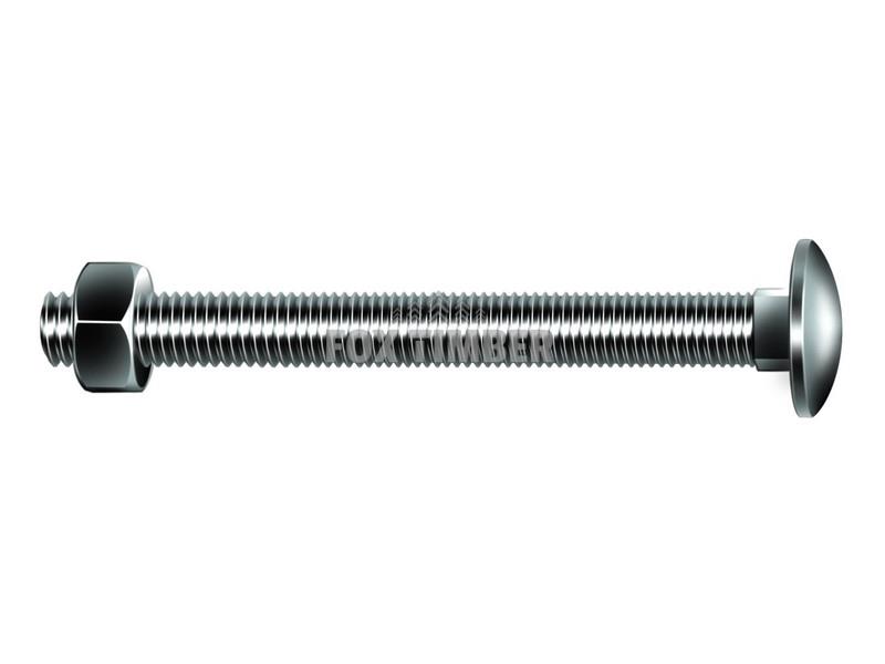 100 X M10 CUP SQUARE BOLTS