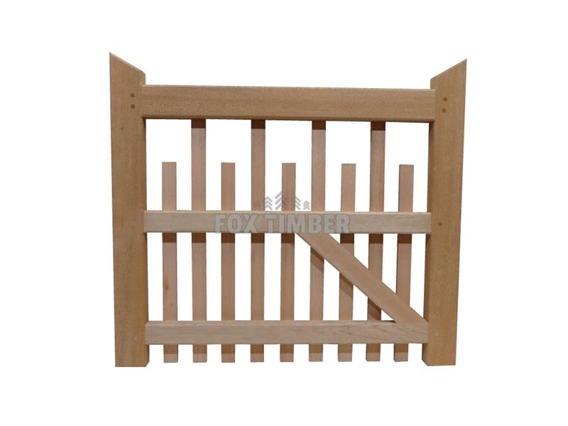 PALED HARDWOOD GATE