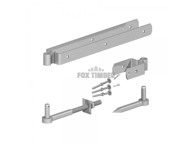 GALV STANDARD DOUBLE STRAP HINGE SET 24