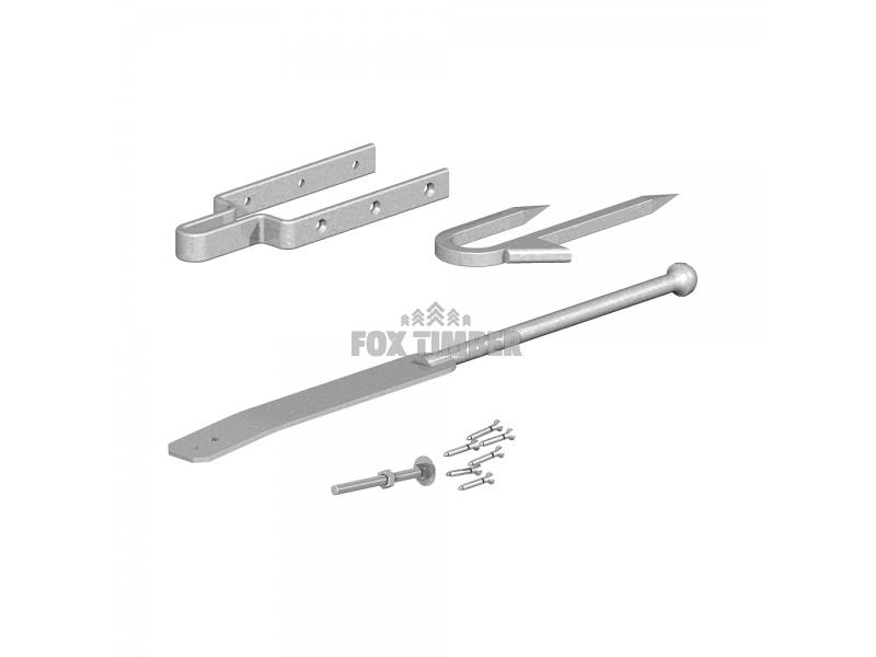 GALV SPRING FASTENER SET STAPLE CATCH