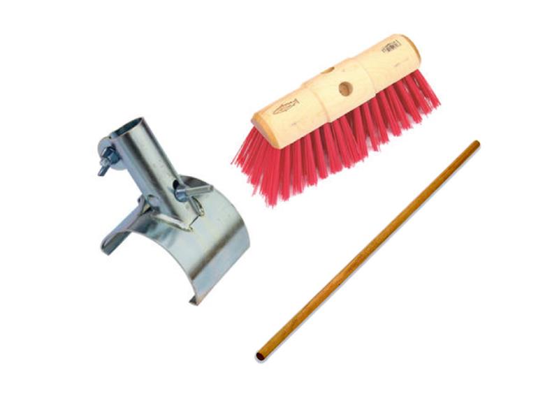 BRUSH AND STEEL BRACKET