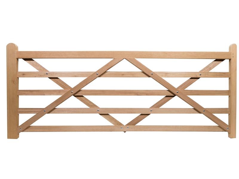 HARDWOOD 5 BAR ENTRANCE GATE