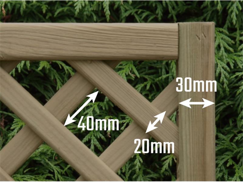 DIAMOND TRELLIS 60 CM X 183 CM