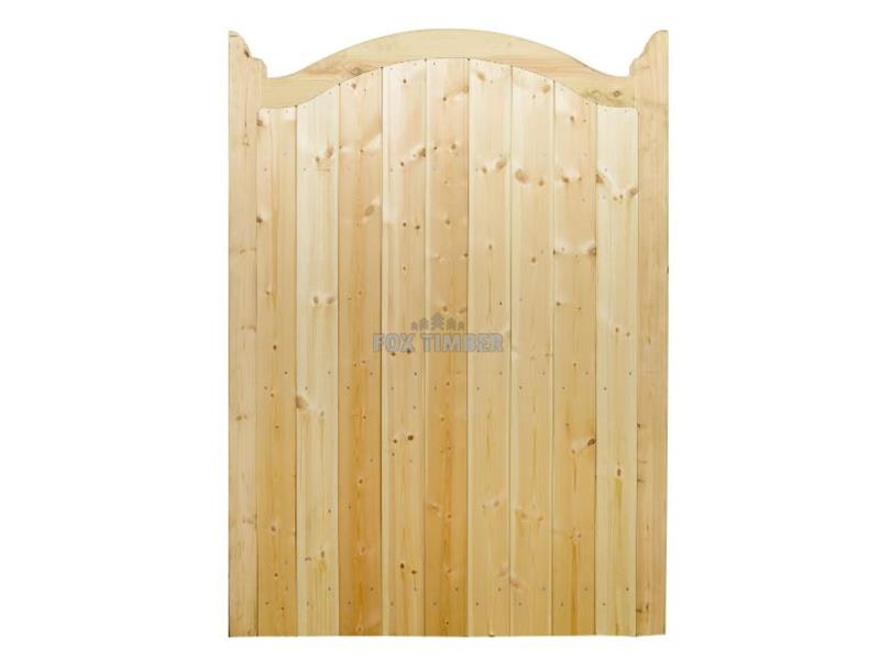 SOLID T&G BOARDED ARCH TOP REDWOOD