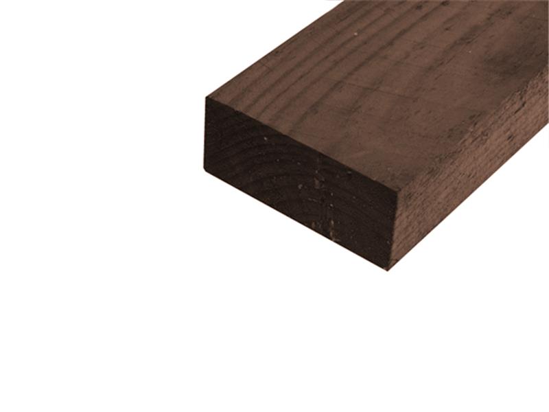 SAWN TANALISED RAILS BROWN