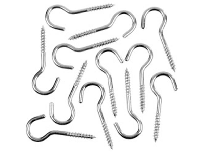 Steel Screw Hooks ZP Pack 40