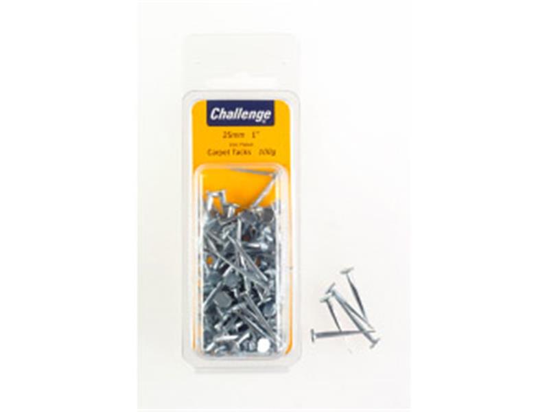 Carpet Tacks - Zinc Plated (Folding Clam Pack Pack)