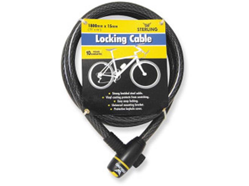 Braided Steel Locking Cable with Bracket