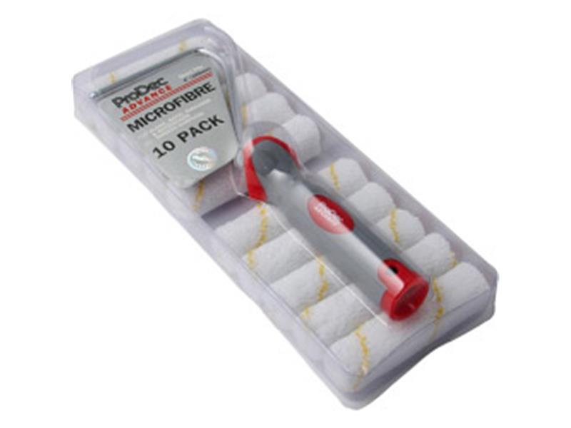 Short Pile Microfibre Roller & Frame (10 Pack)