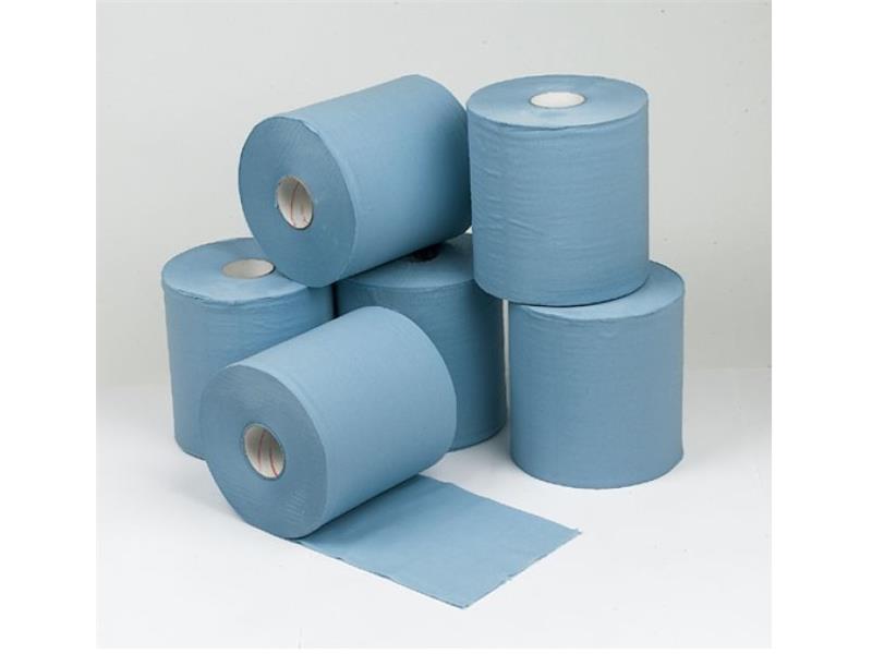 2 Ply Blue Centre Feed Rolls